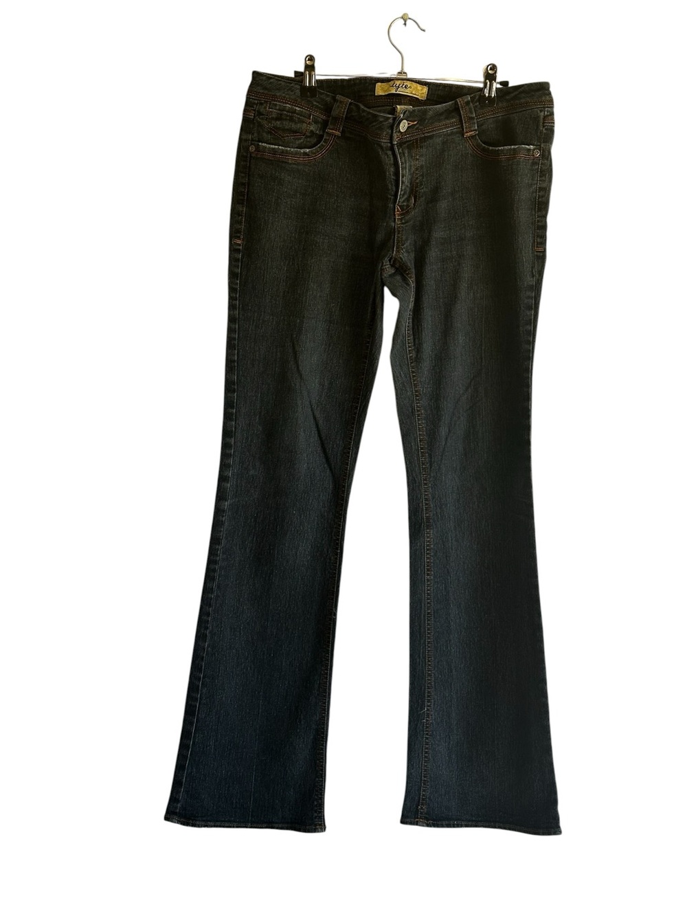 Tyte Jeans Dark Wash Flare Bootcut Jeans Size 13 Y2K Indie Boho Stretch Denim